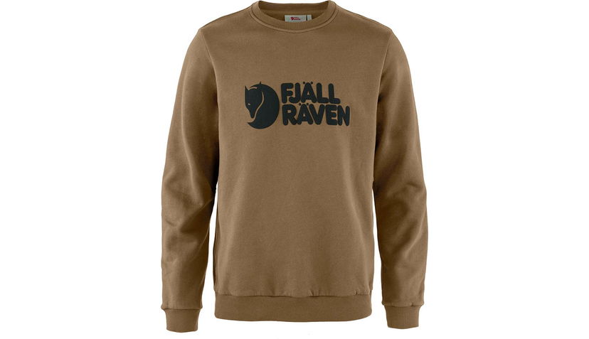 Pulover FJÄLLRÄVEN Logo Crewneck Sweater Rjava | F84142-265