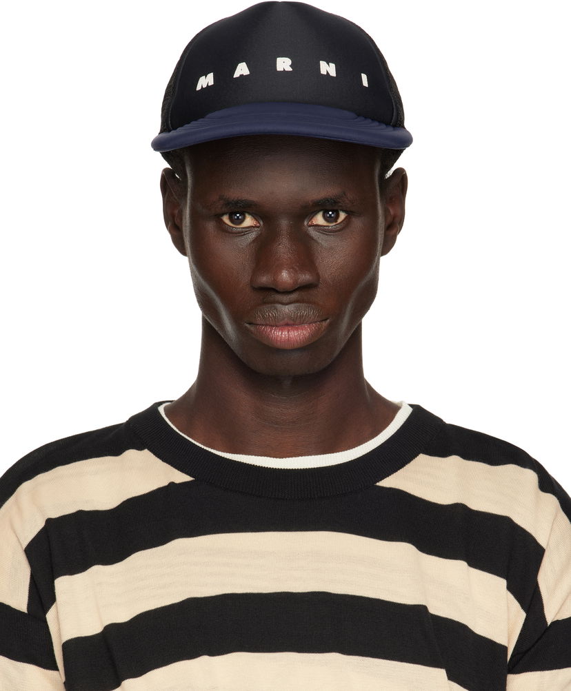 Kapa Marni Marni Logo Trucker Hat Črna | CLZC0141P1 UAN100