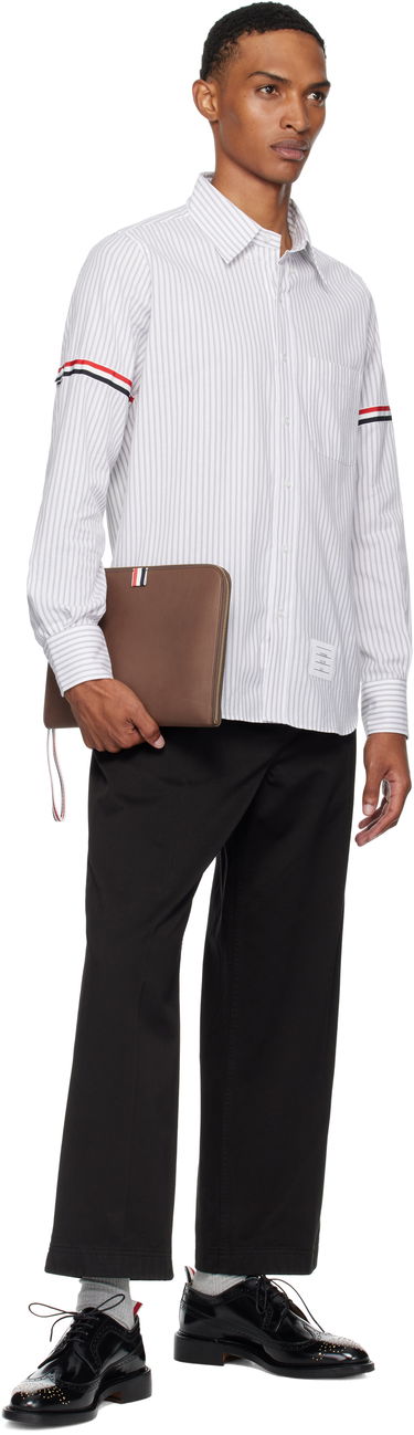 Denarnica Thom Browne Thom Browne Soft Calfskin Medium Gusset Document Holder Rjava | MAC083A-L0117, 2