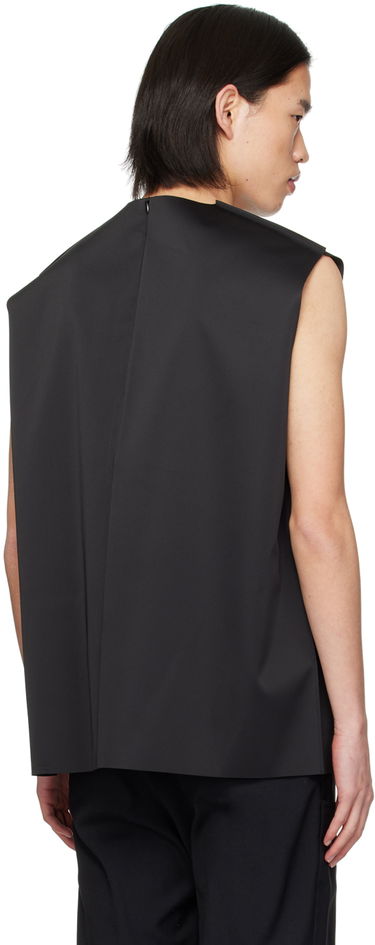 Majica brez rokavov We11done We11done Tie Embossed Tank Top Črna | WD-BL1-24-125-M-BK, 2