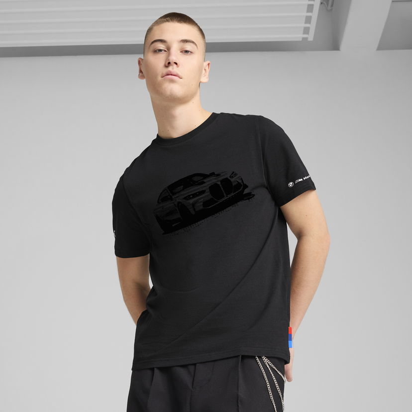 Majica Puma BMW M Motorsport Essentials Graphic T-Shirt Črna | 630633_01