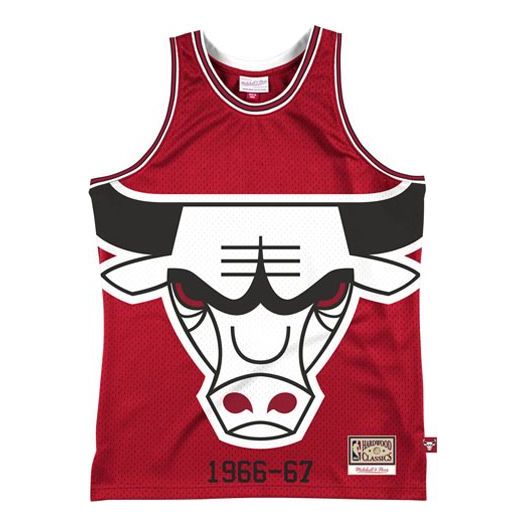 Majica brez rokavov Mitchell & Ness Chicago Bulls Hardwood Classics 1966-67 Jersey Rdeča | MSTKBW19146-CBURED1