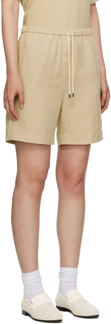 Kratke hlače TOTEME TOTEME Drawstring Shorts Bež | 233-2025-214, 1