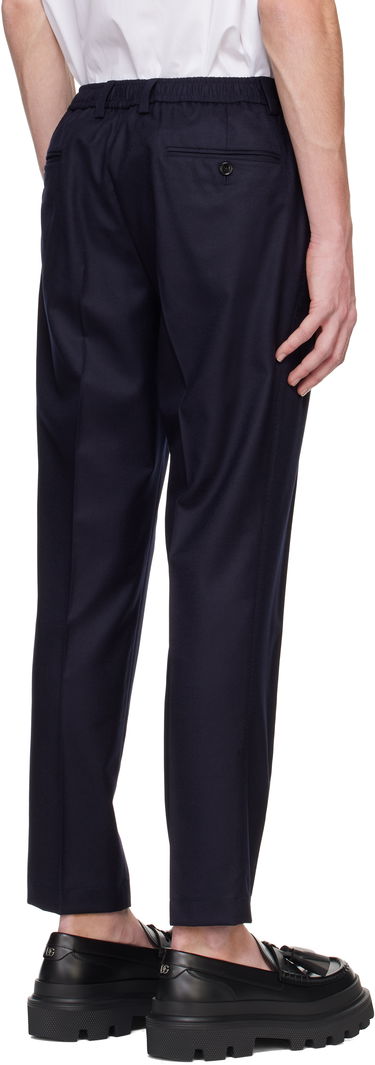 Hlače Dolce & Gabbana Tailored Flannel Trousers Modra | GW13ETFU21Q, 2