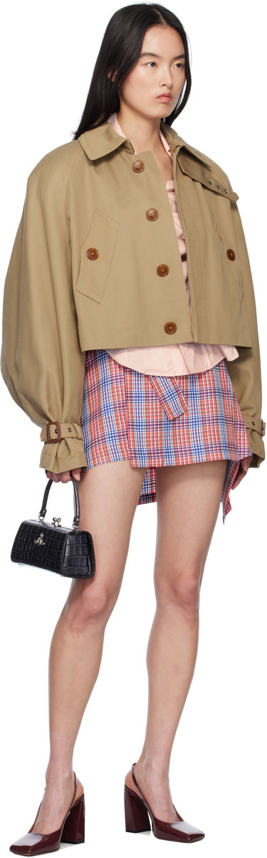 Jakna Vivienne Westwood Vivienne Westwood Graziano Cropped Trench Coat Bež | 3301001L-W011Y-, 3