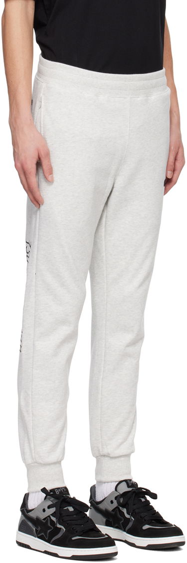 Trenirka AAPE by A Bathing Ape AAPE by A Bathing Ape Embroidered Sweatpants Siva | AAPPTMA691XAMWH2, 1