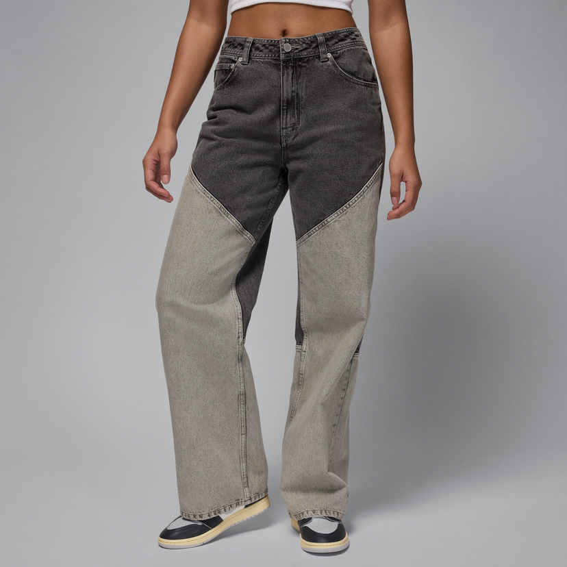 Kavbojke Jordan Air Jordan Two-Tone Loose Fit Jeans Siva | HF9441-010