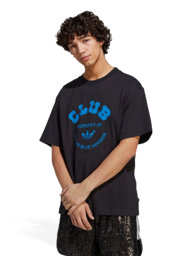 Majica adidas Originals Blue Version Club Tee Črna | IA2458