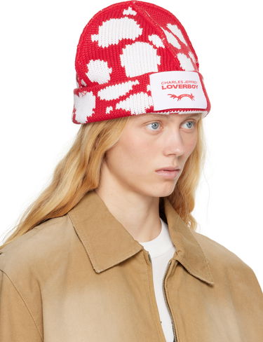 Beanie Charles Jeffrey Loverboy Charles Jeffrey Loverboy Beanie with Label Rdeča | 54130603, 3