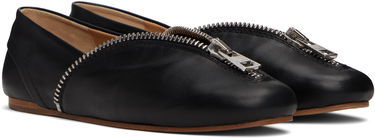 Oblačila JW Anderson JW Anderson Biker Zip Ballerina Flats Črna | BL0032-LA0268, 3