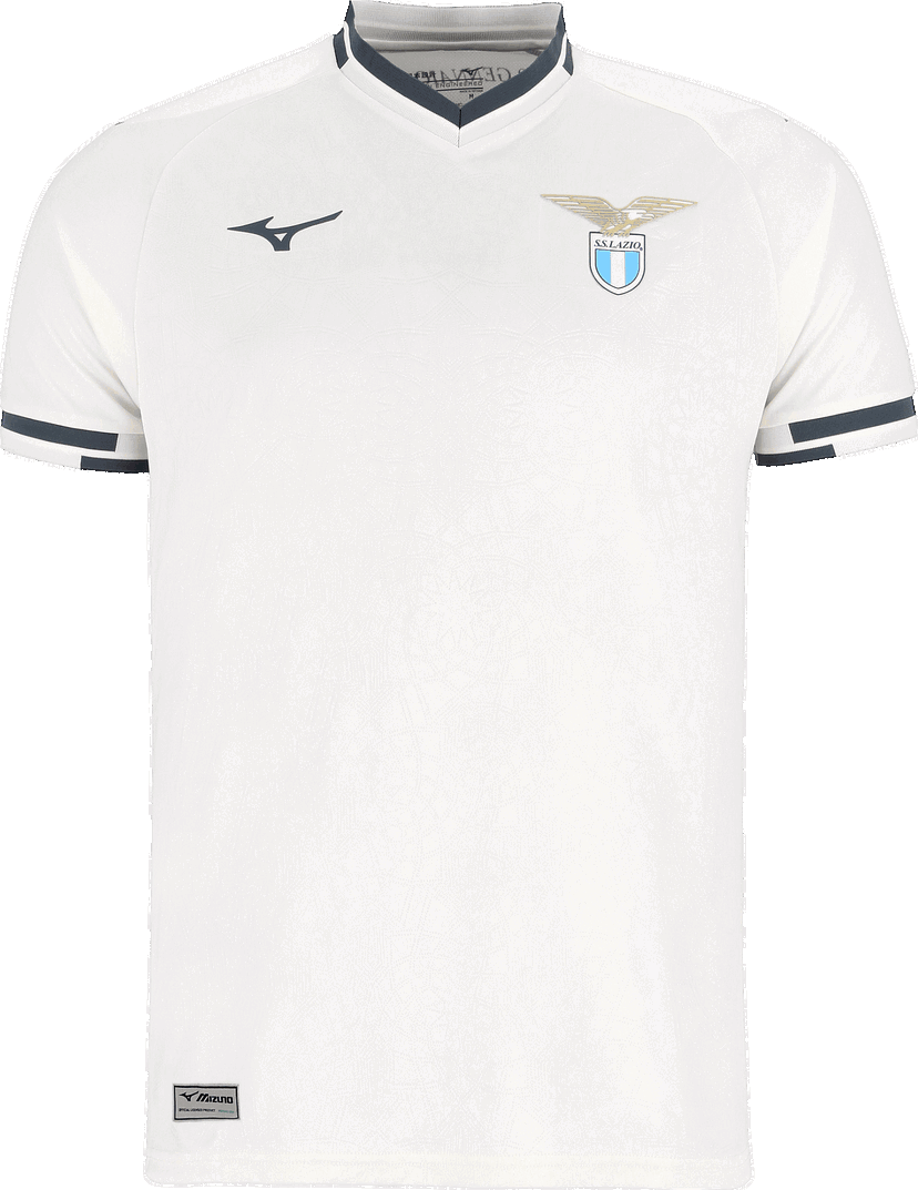 Dres Mizuno Mizuno Lazio Roma Away Jersey 2025/26 Bela | p2gacx08-07