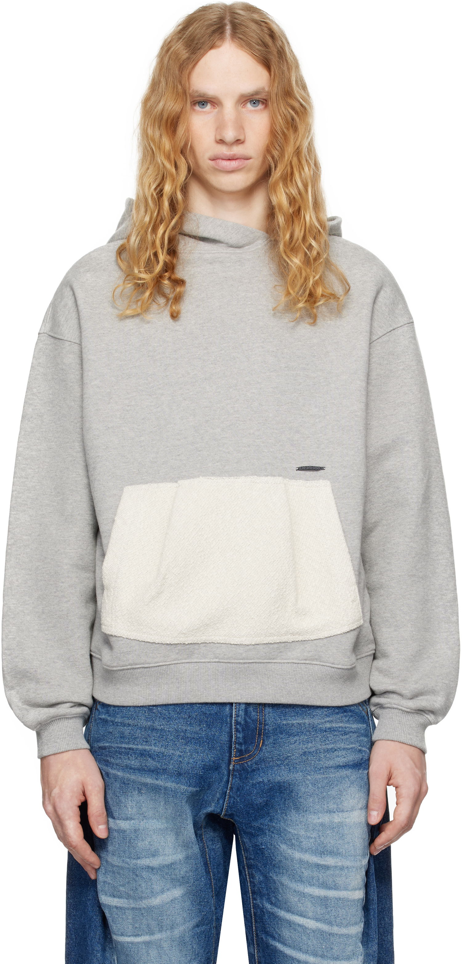 Pulover ADER ERROR Product. 37 Fleece Pocket Hoodie Siva | BN01FWHD0106GR, 0