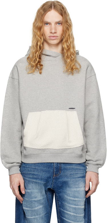 Pulover ADER ERROR Product. 37 Fleece Pocket Hoodie Siva | BN01FWHD0106GR, 0