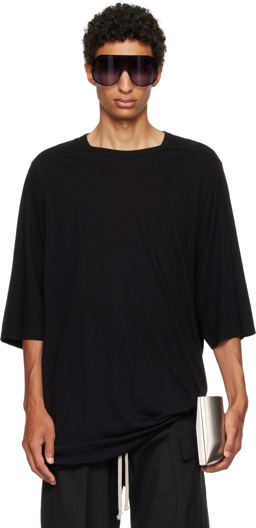 Majica Rick Owens Rick Owens Concordians Jumbo T-Shirt Črna | RU02E1274 JR