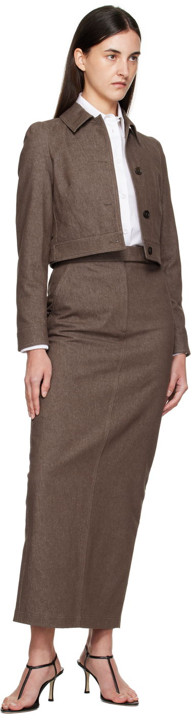 Jakna Max Mara Max Mara Carpa Cropped Jacket Rjava | 2511041013600, 3