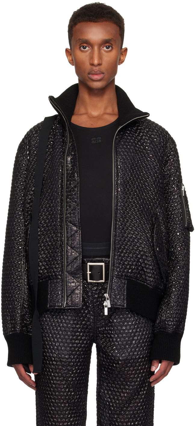 Bomber jakna Helmut Lang Helmut Lang Seatbelt Down Bomber Jacket Črna | O06HM199, 0
