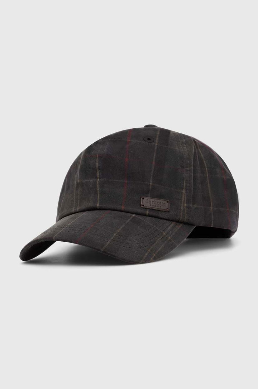 Kapa Barbour Barbour Darwen Tartan Sports Cap Siva | MHA0554