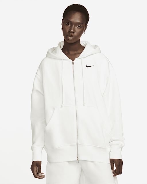 Pulover Nike Phoenix Fleece Oversized Full-Zip Hoodie Bela | DQ5758-133, 0