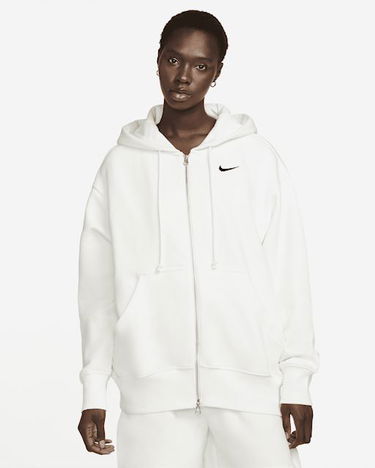 Pulover Nike Phoenix Fleece Oversized Full-Zip Hoodie Bela | DQ5758-133, 0