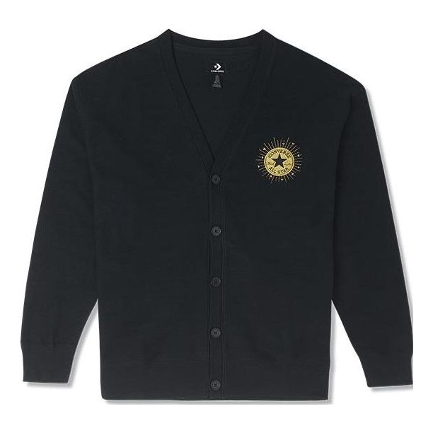Pleteni pulover Converse Radiating Love Cardigan Črna | 10025501-A01
