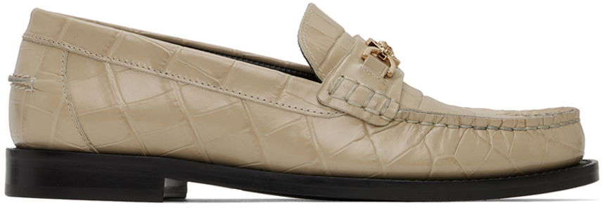 Modni dodatki Versace Versace Medusa '95 Croc-Effect Loafers Bež | 1012123_1A08910_1KD4V, 0