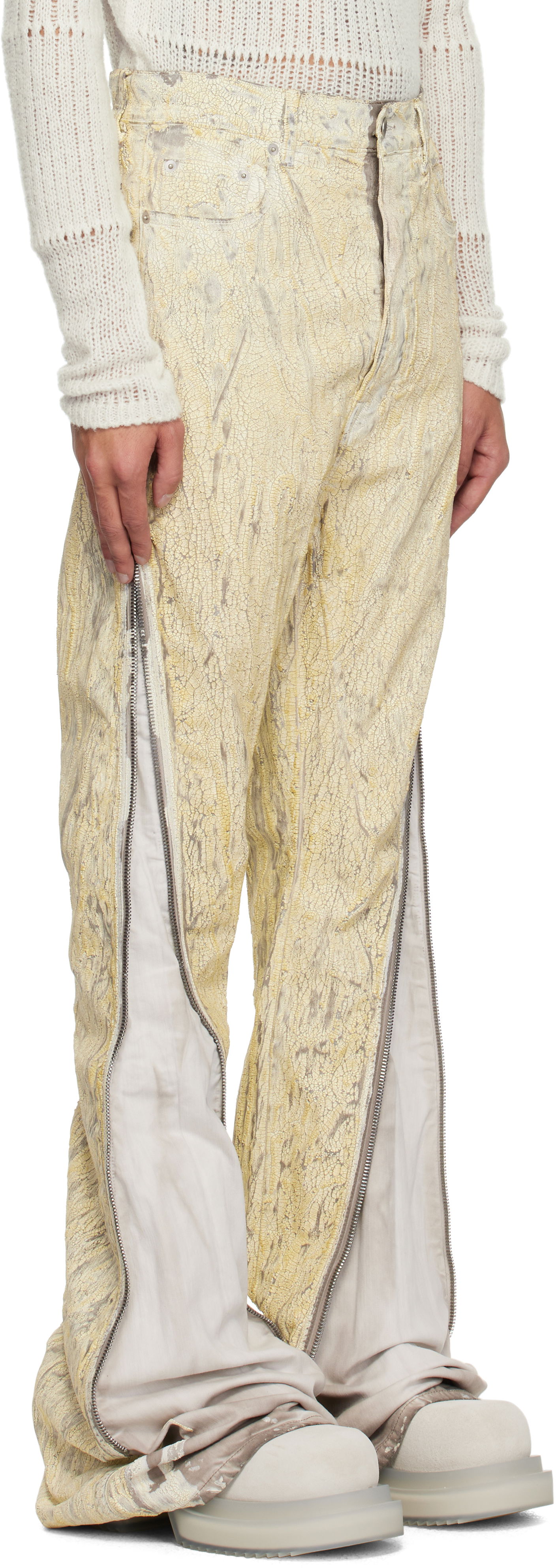 Kavbojke Rick Owens Rick Owens Hollywood Bolan Jeans Rumena | RR01E5343 SMMC, 1