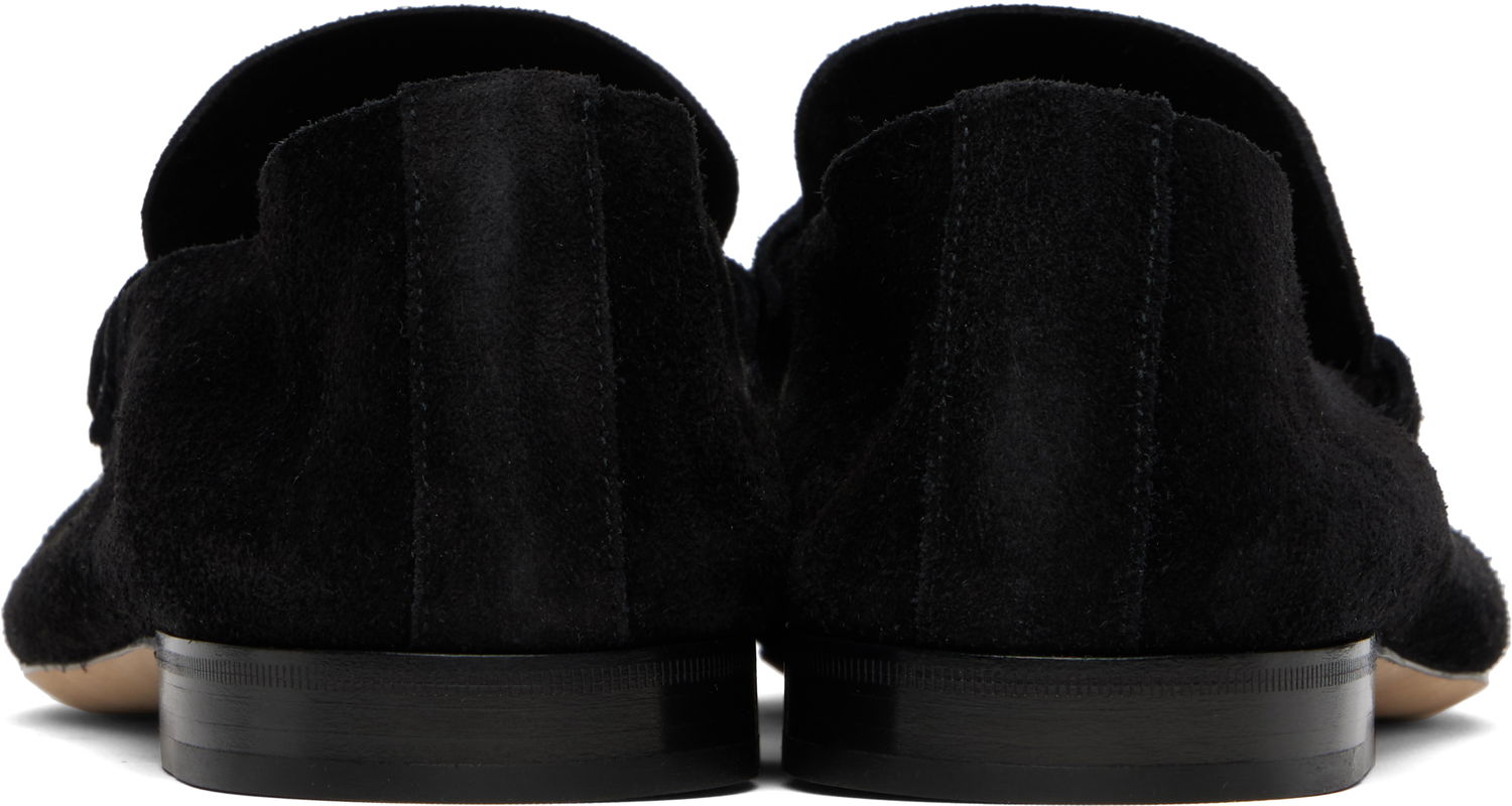 Superge in čevlji The Row The Row Soft Suede Loafers Črna | F1626-L305, 1