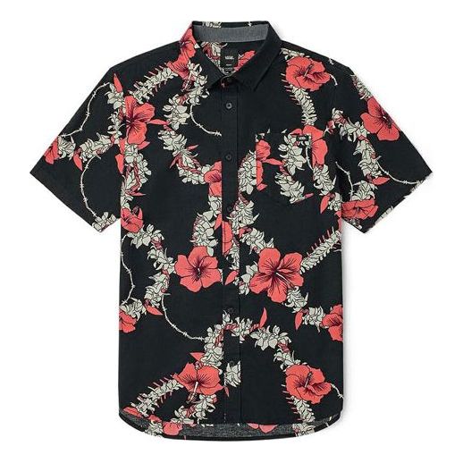 Srajce Vans Floral Short Sleeve Shirt Črna | VN0A5E6HZCS