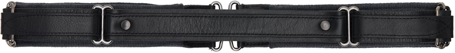 Pasovi KIKO KOSTADINOV Kiko Kostadinov Inex Canvas and Leather Belt Črna | KKAW25ACC03-119, 1