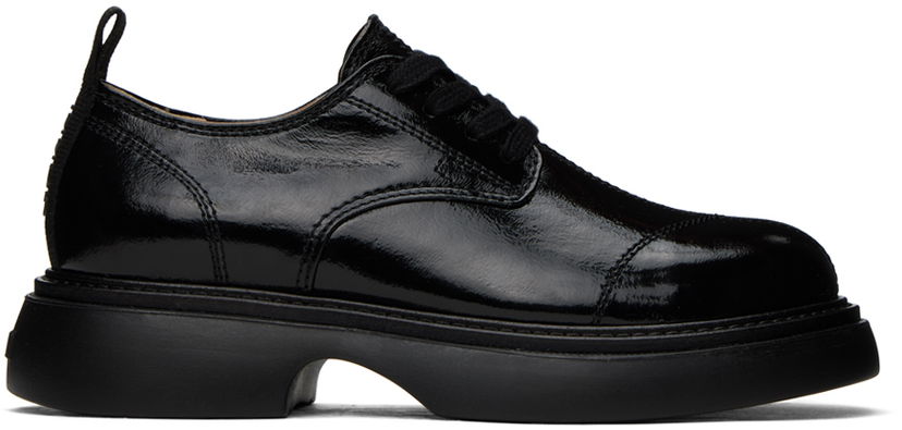 Oblačila GANNI GANNI Everyday Lace-Up Derbys Črna | S2457