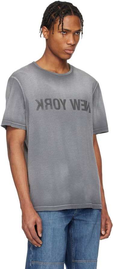 Majica Helmut Lang Helmut Lang Garment-Dyed 'New York' Tee Siva | O10HM508, 1