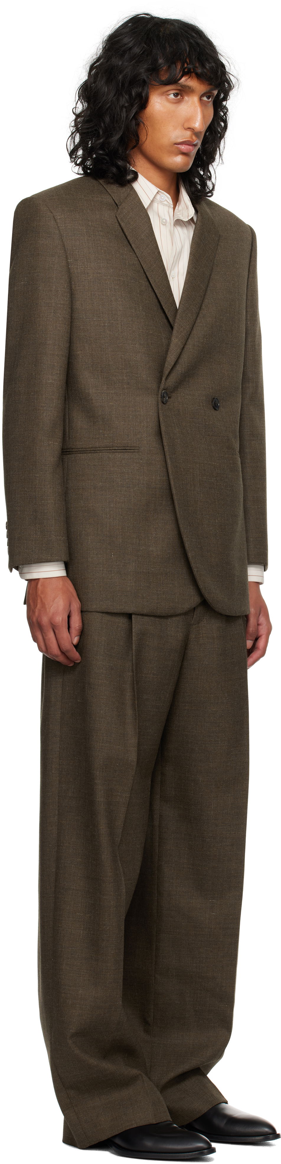 Jakna The Row The Row Toyo Double-Breasted Blazer Rjava | 832-W3465, 1