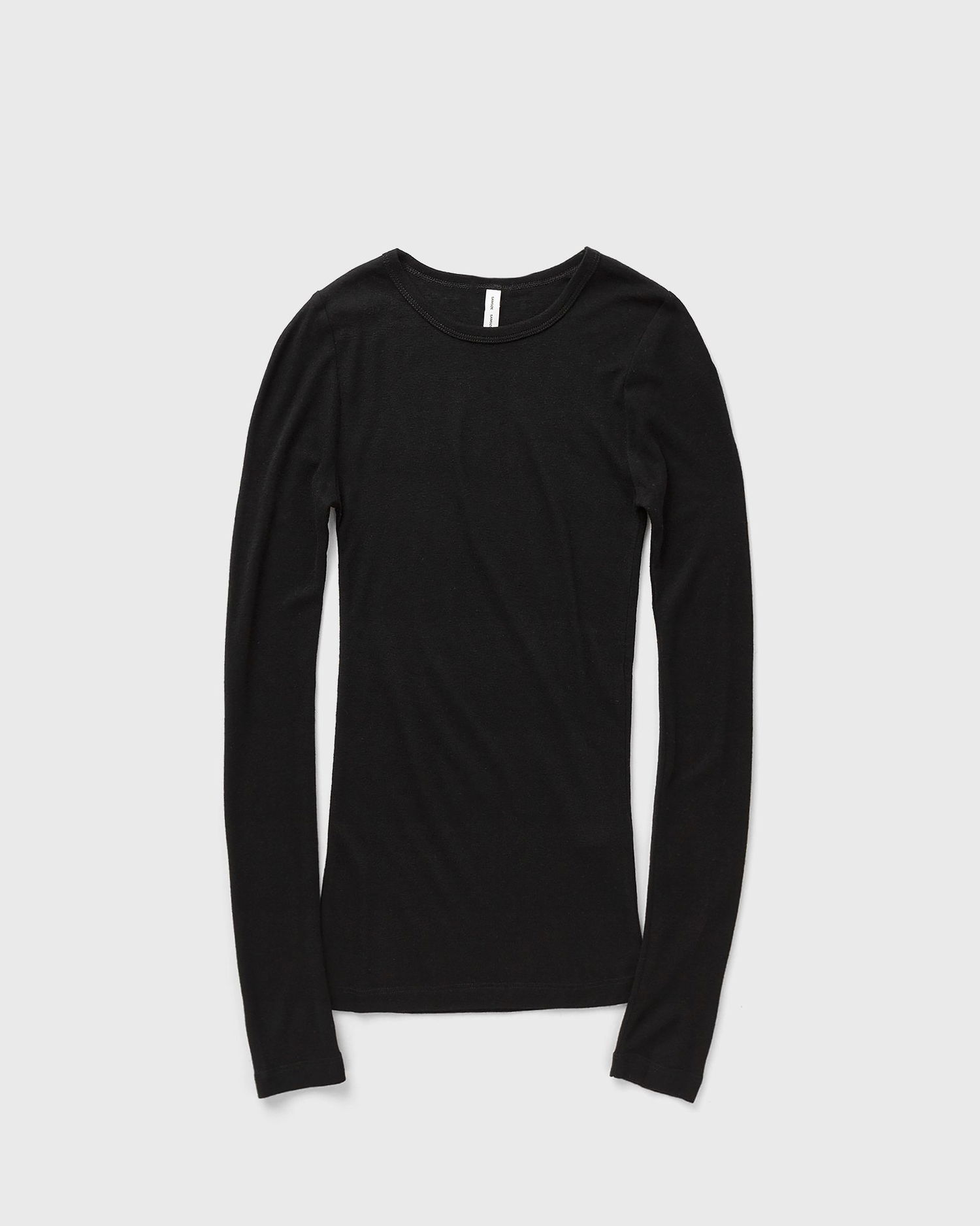Pleteni pulover Samsoe Samsoe Samsøe & Samsøe Sadou Long Sleeve T-Shirt, Size L Črna | F10000014-BLACK, 0