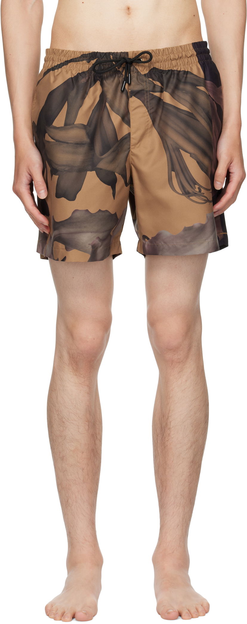 Kopalke Dries Van Noten Dries Van Noten Patterned Swim Shorts Rjava | 252-022500-2271