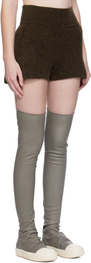 Kratke hlače Rick Owens Rick Owens Alpaca Knit Shorts Bež | RP02E4698 KWP, 4