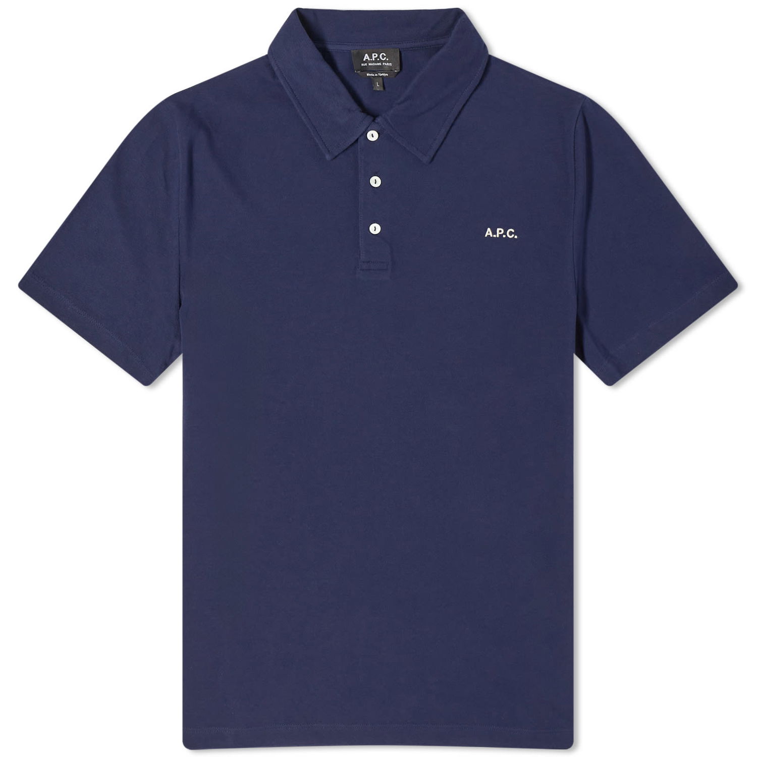 Polo majica A.P.C. Carter Logo Polo Tee Mornarica | COGWZ-H26342-IAK, 0