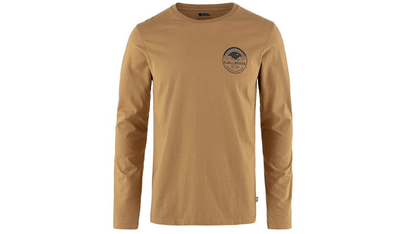 Majica FJÄLLRÄVEN Forever Nature Badge Long Sleeve T-Shirt Rjava | F87303-232