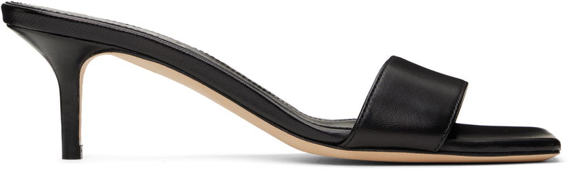 Modni dodatki Aeyde Aeyde Ilvy Leather Mules Črna | A11-HS-GAIS55TB155-SS25-800-007