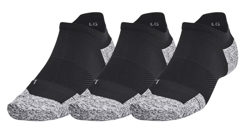 Nogavice Under Armour UA AD Run Cushion No-Show Socks - 3 Pack Črna | 1387044-001