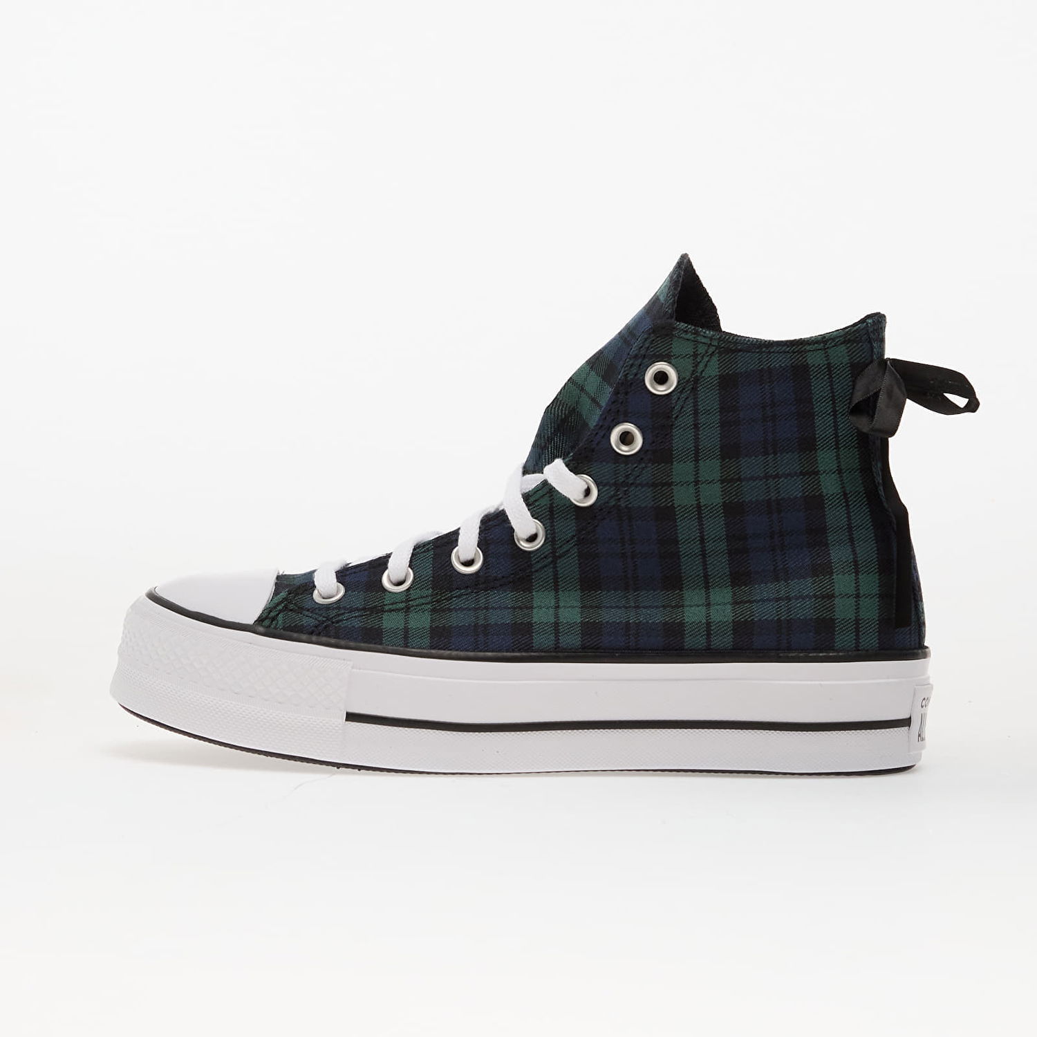 Superge in čevlji Converse Chuck Taylor All Star Lift Platform Plaid Hi Zelena | A13879C, 0