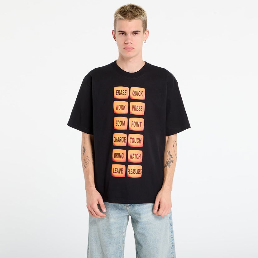 Majica Pleasures PLEASURES Technologic T-Shirt Črna | P25DP020-BLACK