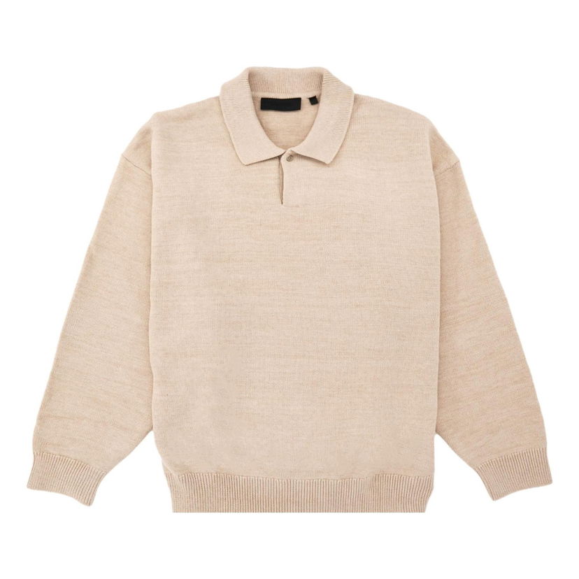 Pleteni pulover Fear of God Knit Polo Shirt Bež | 192BT232183F