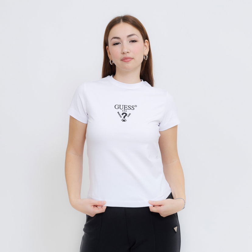 Majica GUESS Guess Colette Short Sleeve T-Shirt Bela | V4YI21KCDH1-G011