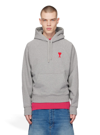 Pulover AMI Hoodie Siva | USW204.747