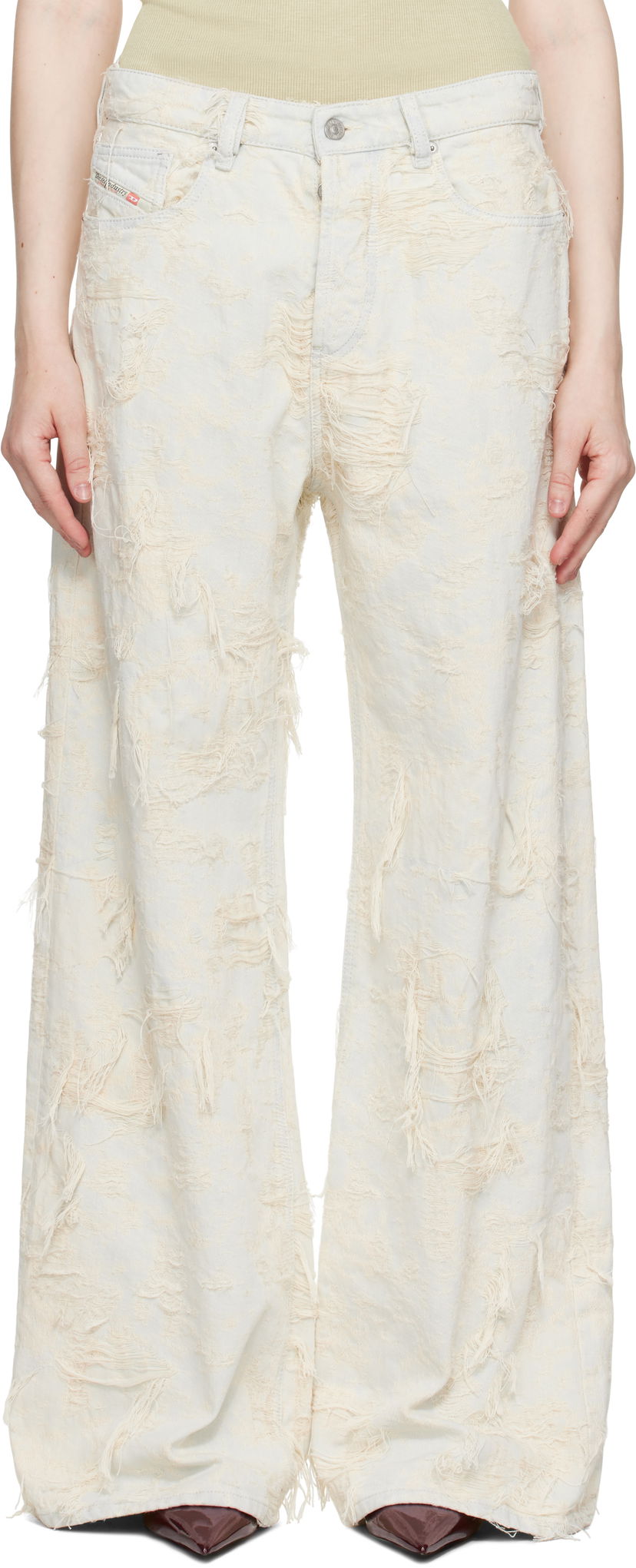 Kavbojke Diesel Diesel 1996 D-Sire Relaxed Jeans Bela | A19183 09M40