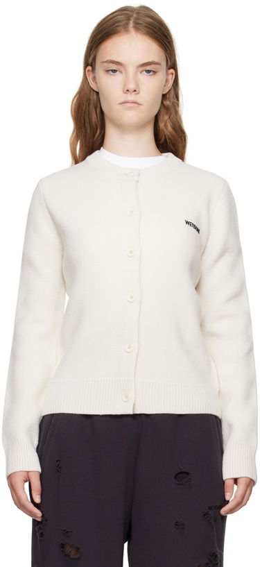 Pleteni pulover We11done We11done Women's Cardigan Bela | WD-KC2-24-602-W-IV, 0