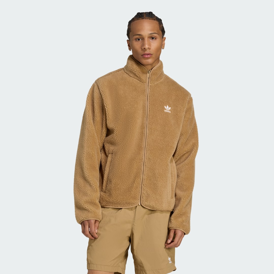 Jakna adidas Performance Essentials Teddy Fleece Jacket Rjava | JW3530, 0