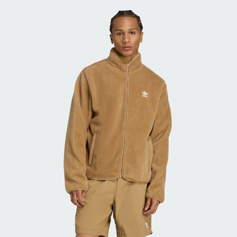 Jakna adidas Performance Essentials Teddy Fleece Jacket Rjava | JW3530