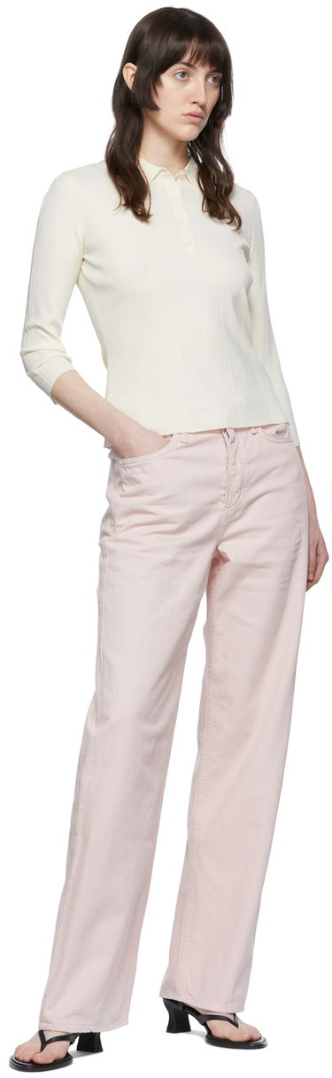 Polo majica rag & bone Pacey Knit Polo Bela | WAS22P049WB49, 3