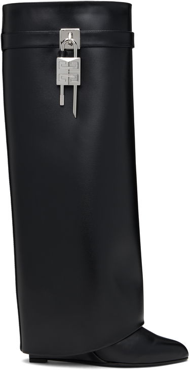 Oblačila Givenchy Givenchy Shark Lock Tall Boots Črna | BE702XE1NG001, 0
